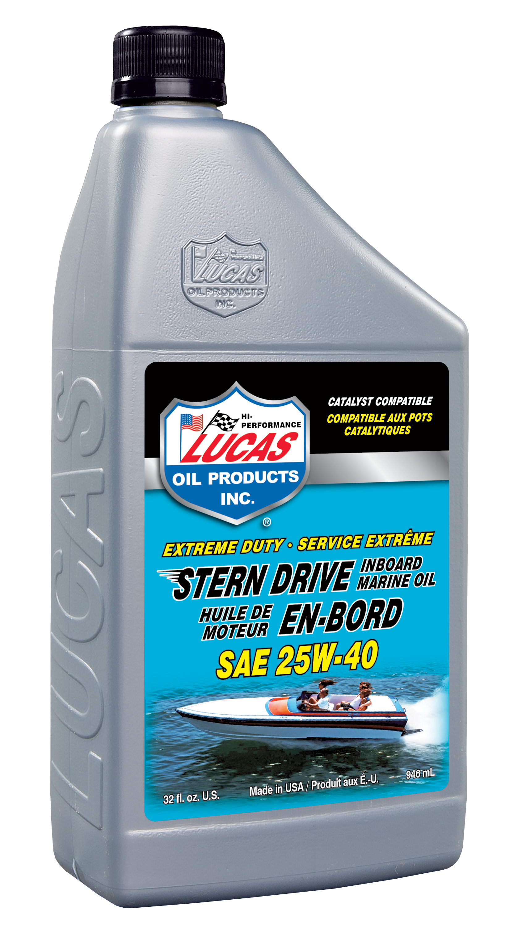 SAE 25W40 Stern Drive Inboard Marine Oil FC-W - 946 mL